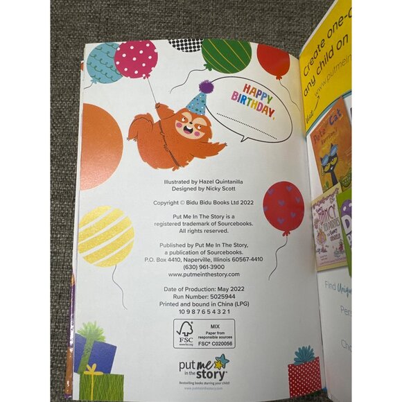 Happy Birthday Childrens Story Book Gift Fun Illustrations Put Me In The Story - Picture 4 of 6